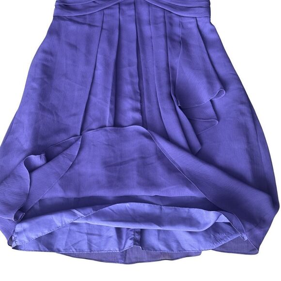 David’s Bridal Elegant Purple Strapless Cocktail Dress Size 2 - Picture 7 of 13